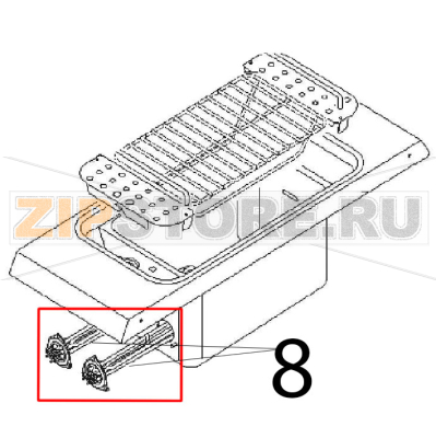 Heating el. 6000 W, 230 V Angelo Po 04WCP1EM Heating el. 6000 W, 230 V Angelo Po 04WCP1EMЗапчасть на деталировке под номером: 8