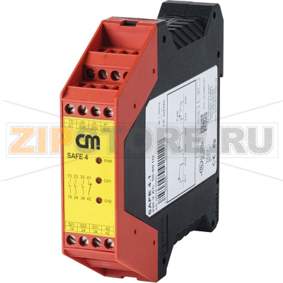 Реле безопасности 24 В/DC CM Manufactory SAFE 4 