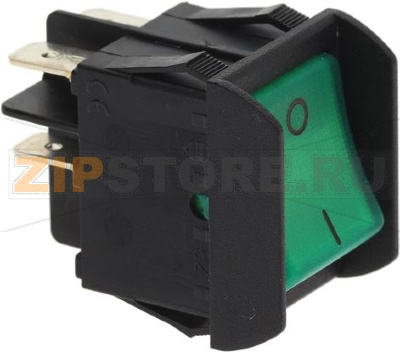 SWITCH 2-POLES GREEN 16A 250V 