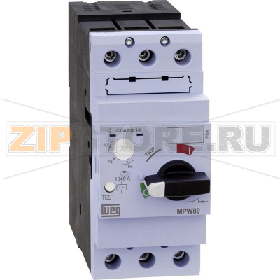 Автомат защиты двигателя 65 А, IP20, 1 шт WEG MPW80-3-U065 