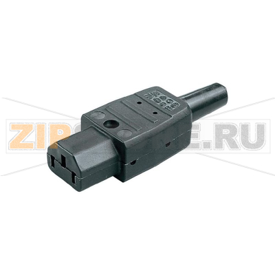 Вилка IEC, C13, 10 А, белая, 1 шт Kaiser 794/ws 