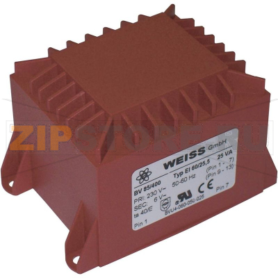 Трансформатор PCB 1x230 В, 1x12 В/AC, 25 ВА, 2083 мА Weiss Elektrotechnik 85/402 