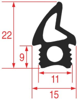 GASKET OVEN FRONT 1700 mm
