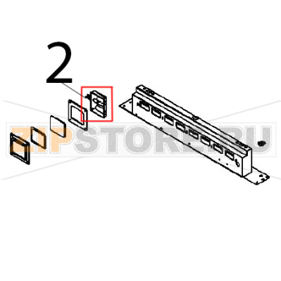 Halogen lamp Angelo Po FX101E1 Halogen lamp Angelo Po FX101E1Запчасть на деталировке под номером: 2