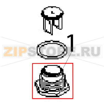 Valve connector Angelo Po FM1011E2 Valve connector Angelo Po FM1011E2Запчасть на деталировке под номером: 1