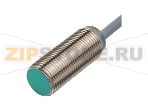 Индуктивный датчик Inductive sensor NBB2-12GM30-E2-2M-PUR Pepperl+Fuchs General specificationsSwitching functionNormally open (NO)Output typePNPRated operating distance2 mmInstallationflushOutput polarityDCAssured operating distance0 ... 1.62 mmReduction factor rAl 0.3Reduction factor rCu 0.2Reduction factor r304 0.7Nominal ratingsOperating voltage10 ... 30 VSwitching frequency0 ... 800 HzHysteresistyp. 10  %Reverse polarity protectionreverse polarity protectedShort-circuit protectionpulsingVoltage drop&le 3 VOperating current0 ... 200 mAOff-state current0 ... 0.5 mA typ. 0.1 &microA at 25 °CNo-load supply current&le 15 mAFunctional safety related parametersMTTFd1260 aMission Time (TM)20 aDiagnostic Coverage (DC)0 %Approvals and certificatesUL approvalcULus Listed, General PurposeCSA approvalcCSAus Listed, General PurposeCCC approvalCCC approval / marking not required for products rated &le36 VAmbient conditionsAmbient temperature-25 ... 70 °C (-13 ... 158 °F)Mechanical specificationsConnection typecable PUR , 2 mCore cross-section0.14 mm2Cable diameter3.5 mmHousing materialbrass, nickel-platedSensing facePBTHousing diameter12 mmDegree of protectionIP67Mass30 g