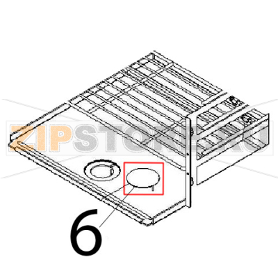 Oven plate hole cover Angelo Po 1G1PE2EV Oven plate hole cover Angelo Po 1G1PE2EVЗапчасть на деталировке под номером: 6