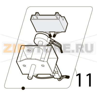 Control assembly pin Tecnoinox PIN70E7 Control assembly pin Tecnoinox PIN70E7Запчасть на деталировке под номером: 11