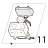 Control assembly pin Tecnoinox PIN70E7