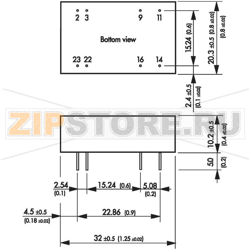 Преобразователь DC/DC Traco Power TEL 5-2411 