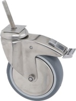 CASTOR SWIVEL WITH PIN AND BRAKE