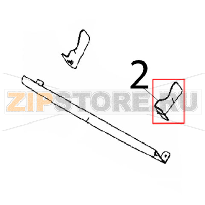 Retaining right wing Rollmatic CP 52 Retaining right wing Rollmatic CP 52Запчасть на деталировке под номером: 2