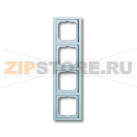 Рамка четырехместная, серебристый алюминий ABB 2CKA001754A4309
