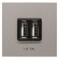 USB-переходник, 2М, 2х750 мА, 1х1500 мА, серебристый ABB 2CLA228500N1301