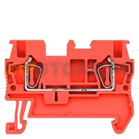 КЛЕММА ПРОХОДНАЯ ПРУЖИННОЕ ПОДСОЕДИНЕНИЕ: 1,5ММ2,4,2MM, КРАСНЫЙ Siemens 8WH2000-0AE02
