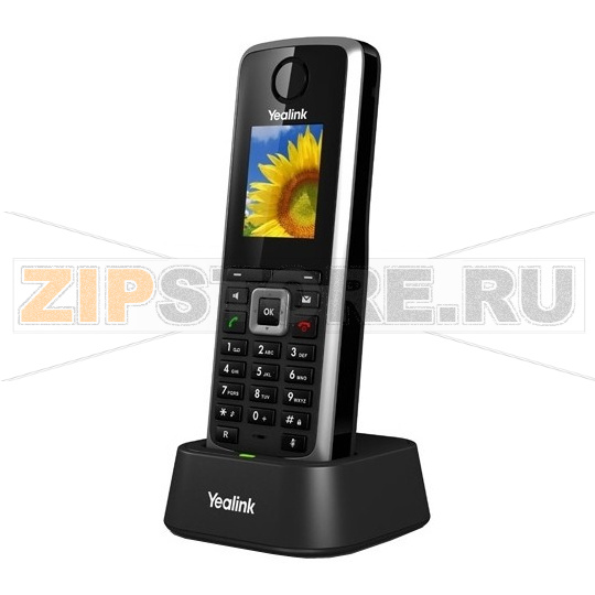 Трубка дополнительная для VoIP-телефона, протоколы связи: SIP, громкая связь (Hands Free), подключение гарнитуры, встроенный цветной LCD-дисплей, порты: LAN 