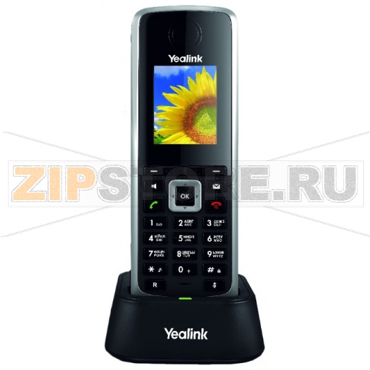 Трубка дополнительная для VoIP-телефона, протоколы связи: SIP, громкая связь (Hands Free), подключение гарнитуры, встроенный цветной LCD-дисплей, порты: LAN 