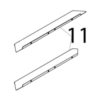 Divisorio posteriore carter aria Tecnoeka KF 1010 EV UD