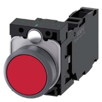 КНОПКА, 22MM, КРУГЛАЯ, ПЛАСТИК С МЕТАЛЛИЧЕСКИМ ФРОНТАЛЬНЫМ КОЛЬЦОМ, КРАСНАЯ, ПЛОСКАЯ КНОПКА, КОНТАКТЫ МГНОВЕННОГО ДЕЙСТВИЯ, С ДЕРЖАТЕЛЕМ, 1NO+1NC, ВИНТОВЫЕ КЛЕММЫ, С ГРАВИРОВКОЙ ЛАЗЕРОМ, UPPER CASE Siemens 3SU1130-0AB20-1FA0-Z&nbsp;Y11