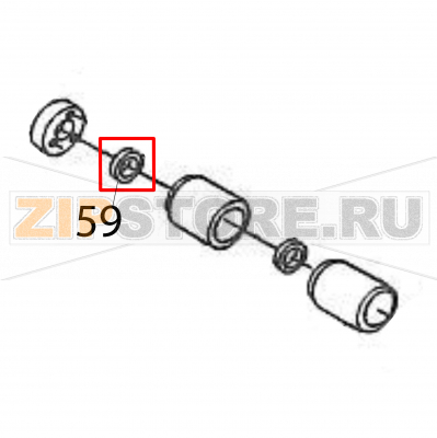 Dry metal Sato M84Pro Dry metal Sato M84ProЗапчасть на деталировке под номером: 59Название запчасти на английском языке: Dry metal Sato M84Pro.