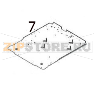 Bottom board Hurakan HKN-IMF18 Bottom board Hurakan HKN-IMF18Запчасть на деталировке под номером: 7