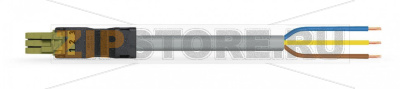 pre-assembled connecting cable; Eca; Socket/open-ended; 3-pole; Cod. B; 2 m; 1,00 mm; light green Wago 891-8993/105-205 Protected against mismating and maintenance-freeLow profile with 4.4 mm pole spacingComponents can be clearly printed on and color-coded to meet custom requirements....
