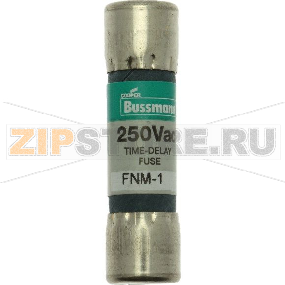 Предохранитель, 1 A, AC 250 В, 10x38 мм, UL, CSA, с задержкой Eaton BUSS MIDGET FUSE 