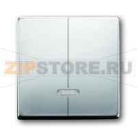 Клавиша для двухканального светорегулятора, сталь ABB 2CKA006599A2927