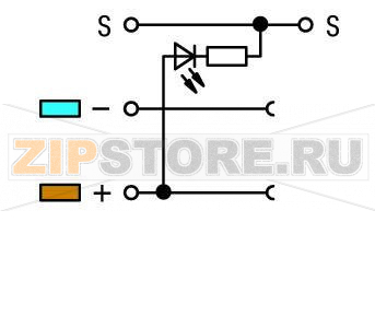 3-conductor sensor terminal block; LED (yellow); for NPN-(low-side) switching sensors; 2.5 mm; CAGE CLAMP®; 2,50 mm; gray Wago 270-560/281-507 