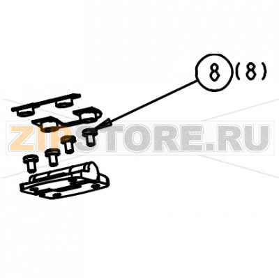 Винт с цилиндрической головкой М5 х 8 CRES Datamax A-4408 Mark II LH Винт с цилиндрической головкой М5 х 8 CRES Datamax A-4408 Mark II LHЗапчасть на сборочном чертеже под номером: 8Название запчасти Datamax на английском языке: (50PK) SCREW PANHEAD M5 X 8 CRES