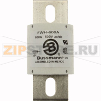 Предохранитель, 600 A, AC 500 В, 200 кА, 51x110 мм, UL Eaton BUSS HIGH SPEED FUSE