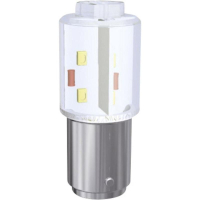 Лампа светодиодная 24 В/DC, 24 В/AC, цоколь: BA15d, красная, 2400 млм Signal-Construct MBRD151604