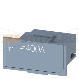 rating plug 400A RC f. ext. residual current msrmnt via summation current transf. MF Advanced required accessory for circuit breaker 3WL10 / 3VA27 Siemens 3VW9011-0RC53 