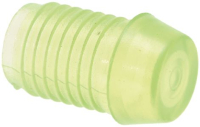 LAMP CAP THREADED CONE YELLOW/GREEN SU3