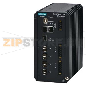 RUGGEDCOM RSG907R is a 7 port industrially hardened, fully managed Ethernet switch featuring an integrated HSR/PRP RedBox for use in harsh industrial environments. The product has 3x 1Gbit/s SFP slots and 4x 100Mbit/s multimode LC ports (max 2km). -40&amp;#17 
