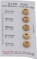 INJECTEUR GN 6MB KIT 5 PIECES