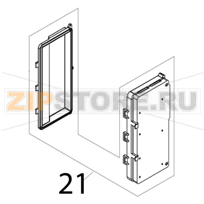 Kit box scheda quadro Angelo Po AT61EW Kit box scheda quadro Angelo Po AT61EWЗапчасть на деталировке под номером: 21