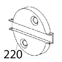 Camma movimento capotta Angelo Po KD130EAT
