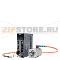 SINAMICS S210 &1FK2 starter kit incl. Extended Safety license S210: 6SL3210-5HB10-4UF0 Input voltage: 200-240 V 1AC 0.4 kW, SD card with Ex. Safety IP20, 55 x 170 x 170 (WxHxD) SIMOTICS S, 1FK2103-4AG00-1MA0 HD, IP64, M0=1.27 Nm, PN=0.4 KW at NN=3000 rpm,
