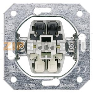 DELTA ВЫКЛЮЧАТЕЛЬ 2-Х КЛАВИШНЫЙ 1NO 10А 250В ЭЛ.-МЕХ. ЧАСТЬ МОНТИРУЕМАЯ ПОД ШТУКАТУРКУ С N-КОНТАКТОМ БЕЗ ЛАПОК Siemens 5TD2116-0KK 