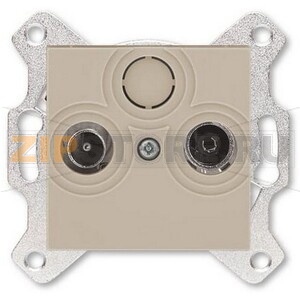 Розетка проходная TV-R, 7 дБ, кофе макиато ABB 2CHH083607A6018 