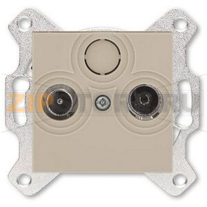 Розетка проходная TV-R, 7 дБ, кофе макиато ABB 2CHH083607A6018 