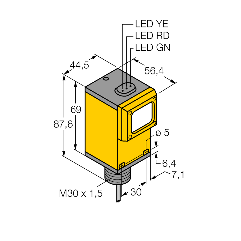 Датчик фотоэлектрический Turck Q45BB6LL 