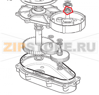 Schmierdichtung von s.n. 03995 Scotsman AF 200   Schmierdichtung Scotsman AF 200Запчасть на 