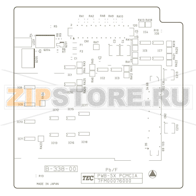 PCMCIA PC Board ass&#039;y Toshiba TEC B-SX4T-GS10/20-CN PCMCIA PC Board ass'y Toshiba TEC B-SX4T-GS10/20-CNЗапчасть на деталировке под номером: не указано
