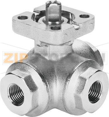 Кран шаровой Festo VZBA-1&quot;-GGG-63-32L-F0405-V4V4T 