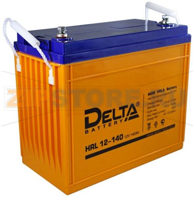 Delta HRL 12-140 Свинцово-кислотный аккумулятор (АКБ) Delta  HRL 12-140: Напряжение - 12 В; Емкость - 140 Ач; Габариты: 330 мм x 171 мм x 222 мм, Вес: 42,5 кгТехнология аккумулятора: AGM VRLA Battery