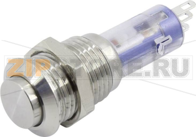 Кнопка 220 В/DC, 0.50 A, 1 x выкл/вкл, без фиксации, 1 шт TRU Components LAS4GQH-11/S 