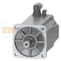 SIMOTICS S-1FK2 CT Серводвигатель М0 = 50 Нм; PN = 7,1 кВт при нн = 2000 оборотов в минуту (380-480); ПН = 4,55 кВт при нн = 1000 оборотов в минуту (200-240 В); С удерживающим тормозом; Степень защиты IP64; Цилиндрический вал D38x80 мм; Абсолютный датчик