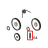 Extension spring D0.4*D3.0*13L Godex EZPi-1300